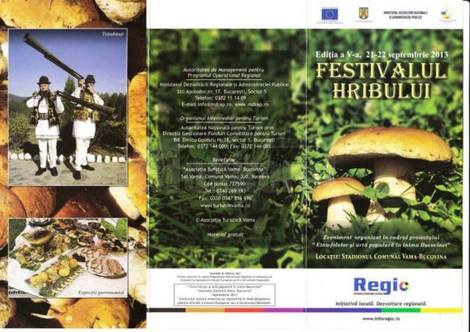 Festivalul Hribului, ediția a V-a, sâmbătă și duminică, la Vama