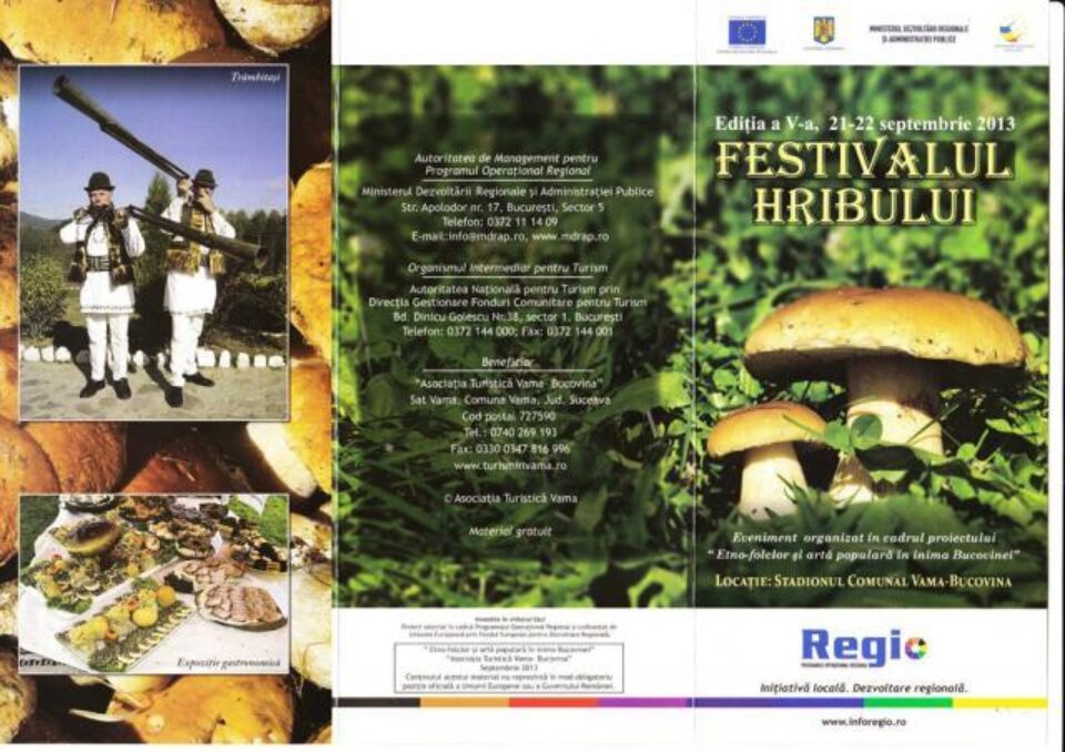 Festivalul Hribului, ediția a V-a, sâmbătă și duminică, la Vama