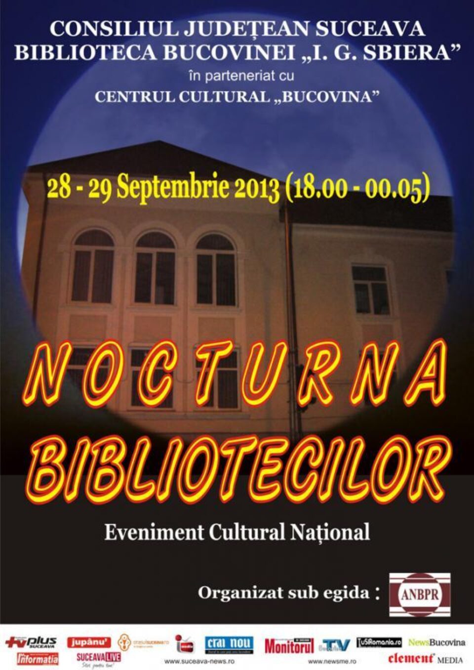 Atelier de origami, de pictură și spectacole de teatru, sâmbătă, la „Nocturna Bibliotecilor”