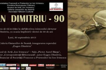 La împlinirea a 90 de ani, scriitorul Eugen Dimitriu va fi sărbătorit la Fălticeni