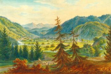 Vama – acuarelă de Franz Xaver Knapp (1809-1883)