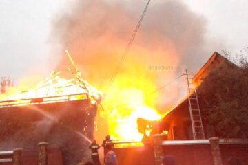 Incendiul deosebit de violent izbucnit joi seară în satul Cotu Băii a lăsat un adevărat dezastru în urmă