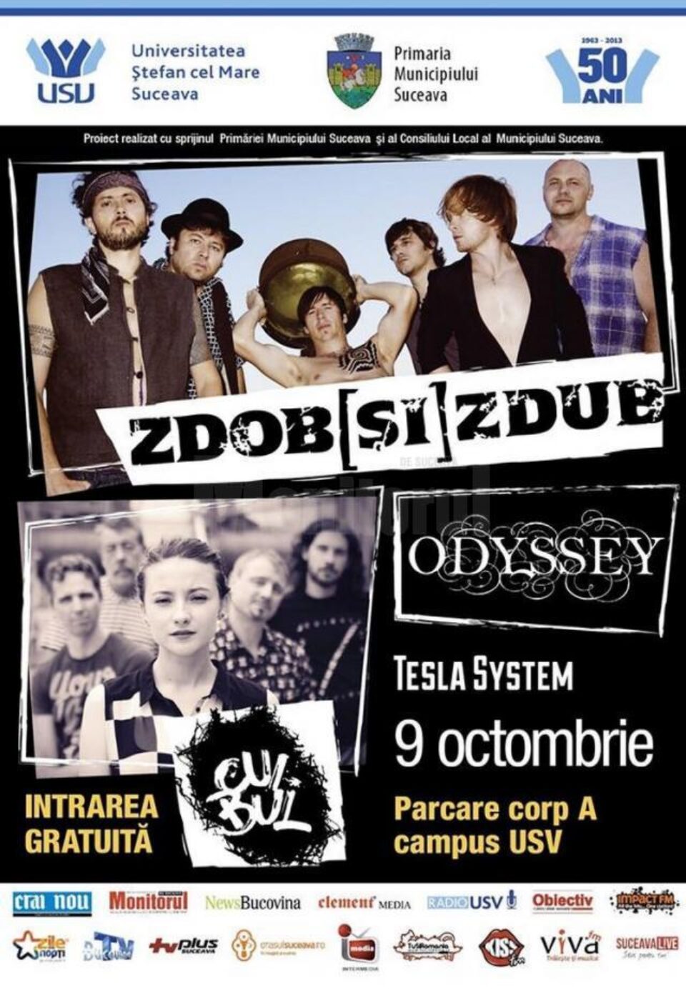 Zdob și Zdub, în concert la USV