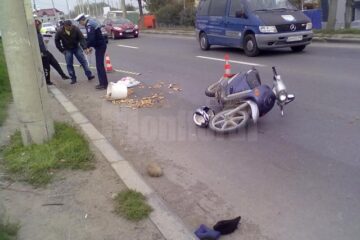 Accidentul s-a petrecut ieri, în jurul orei 13.15, la intrarea în Suceava dinspre Rădăuți, în zona magazinului Selgros