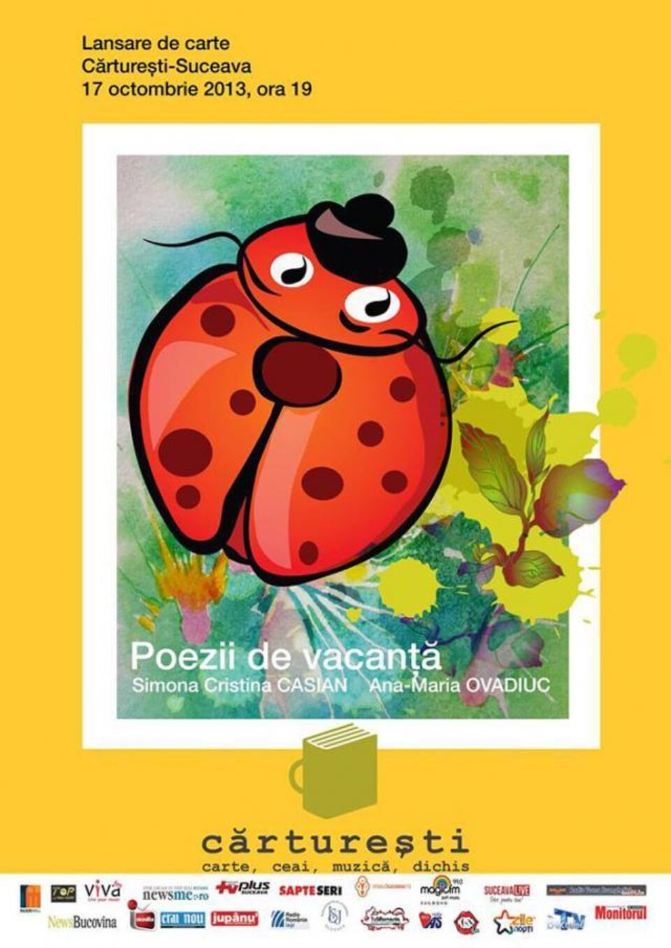 “Poezii de vacanță”, la Librăria Cărturești din Iulius Mall