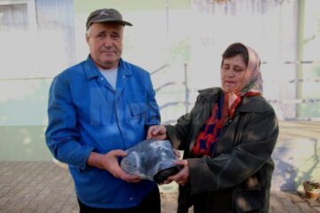 Veta și Ioan Pletosu spun că au găsit meteoritul în urma cu 25 de ani, când au mers la prăsit porumbul