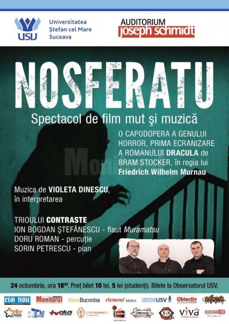 Filmul mut „Nosferatu”, la Universitatea „Ștefan cel Mare”