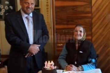 Primarul Olărean și Octavia Botezat