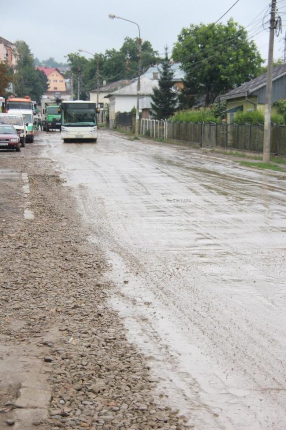Strada Cuza Vodă, distrusă de lucrările pe POS Mediu