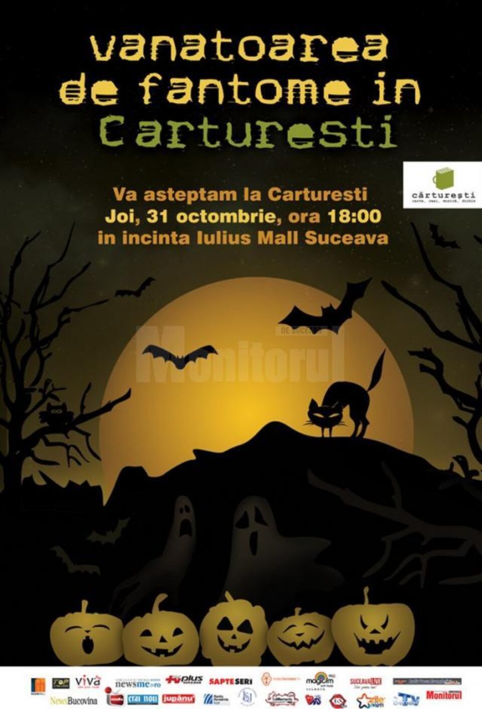 „Vânătoarea de fantome în Cărturești”