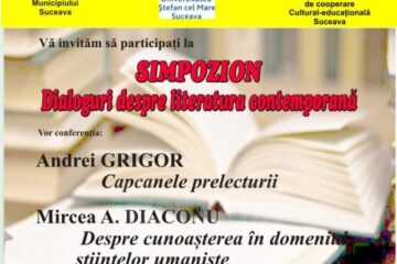 „Dialoguri despre literatura contemporană”