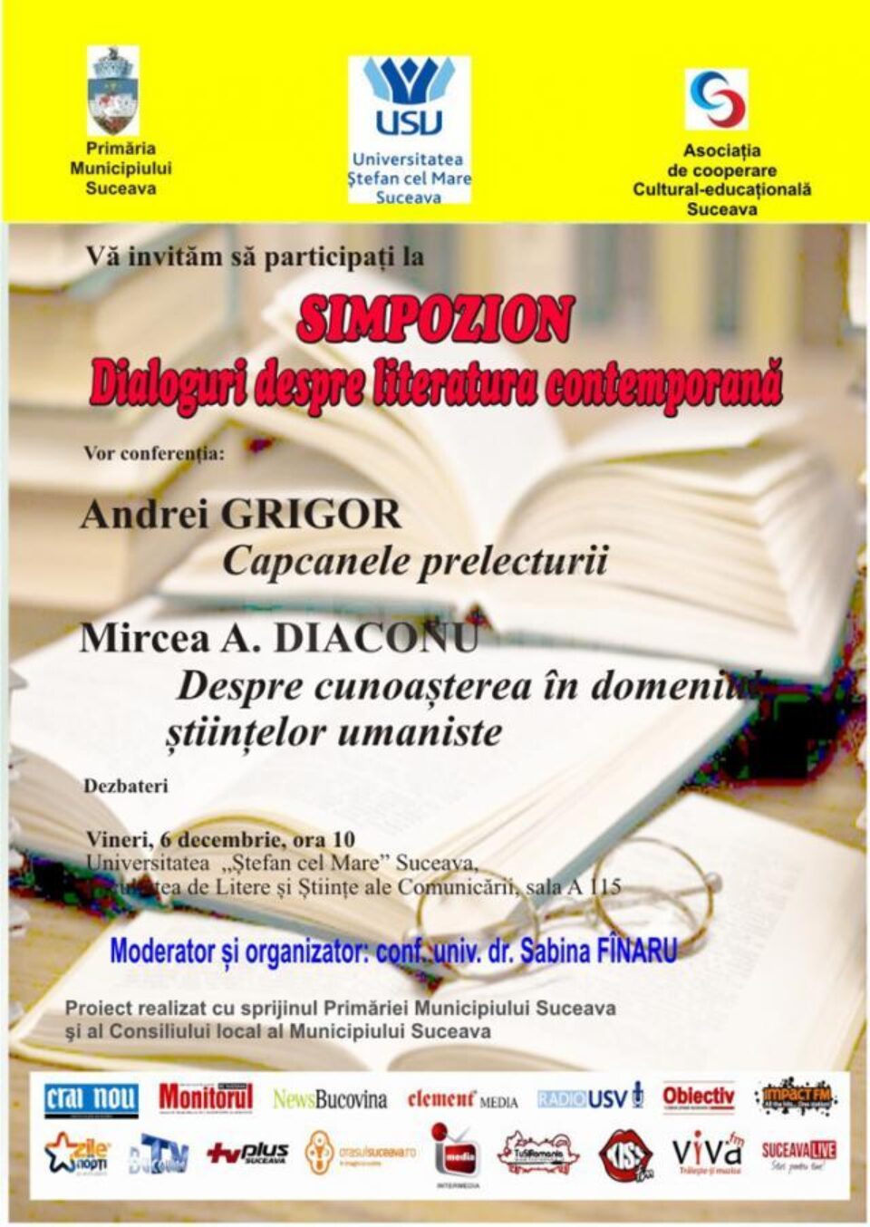 „Dialoguri despre literatura contemporană”