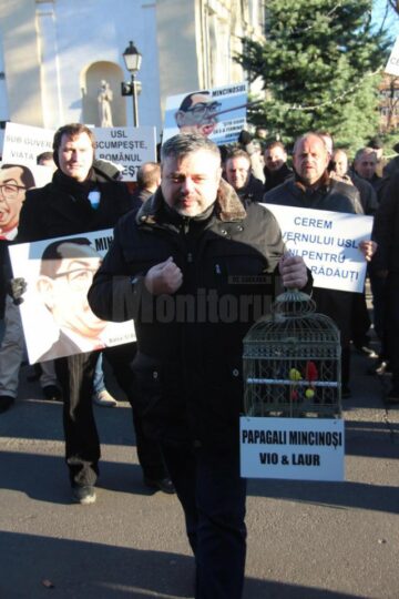 Câteva sute de persoane au participat la protestul organizat de PDL