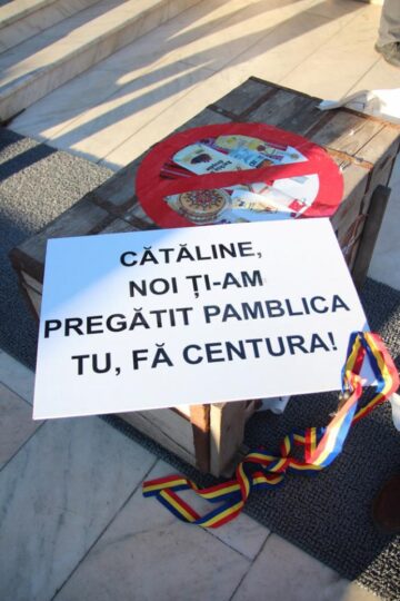 Câteva sute de persoane au participat la protestul organizat de PDL