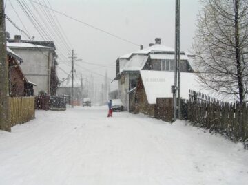 Stratul de zăpadă atinge deja câțiva centimetri în zona de munte a județului Suceava