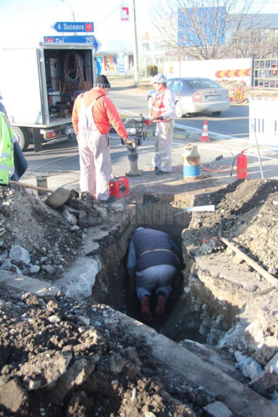 Intervenție în regim de urgență la rețeaua de gaz metan din Șcheia