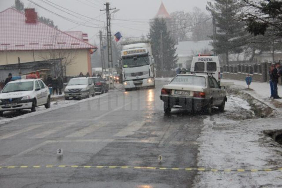 Autoturismul Audi implicat în accident
