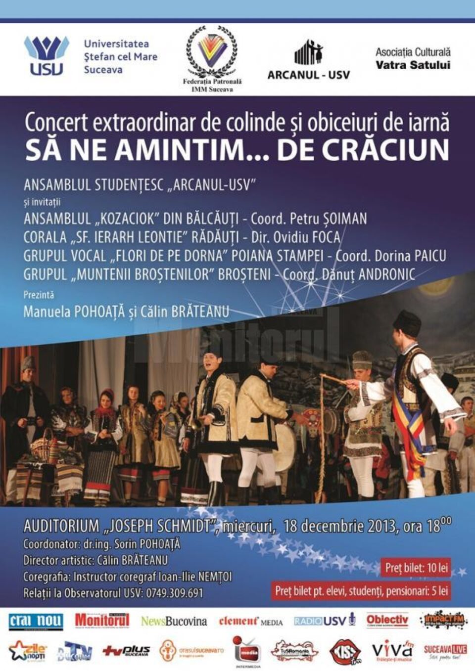 „Să ne amintim… de Crăciun”, la Universitatea „Ștefan cel Mare”