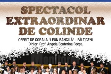 Spectacol de colinde oferit de corala "Leon Băncilă" Fălticeni, la USV