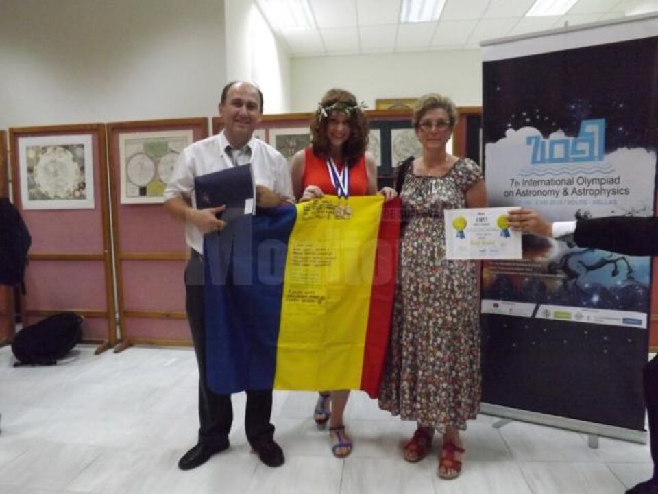 Iustina, alături de mama și tatăl ei