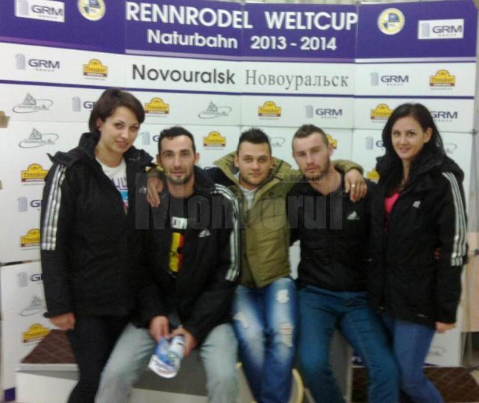 Delia Ivaș, Adrian Filimon, Gabriel Candrea, Bogdan Moroșan, Anișoara Hutopilă (de la stânga la dreapta), lotul dornean la Cupa Mondială a României Delia Ivaș, Adrian Filimon, Gabriel Candrea, Bogdan Moroșan, Anișoara Hutopilă (de la stânga la dreapta), lotul dornean la Cupa Mondială a României
