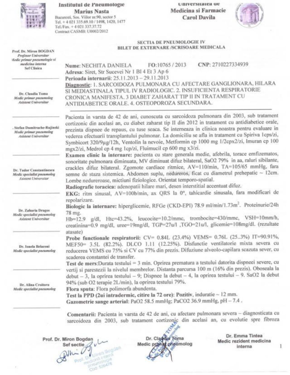 O femeie din Siret, în vârstă de 42 de ani, are nevoie urgent de un transplant pulmonar