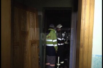 Apartamentul în care a izbucnit incendiul