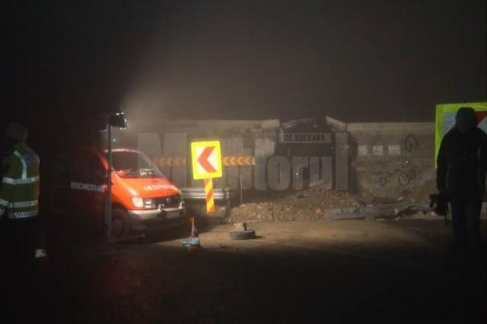 Un șofer de 21 de ani a murit strivit de „Zidul Morții”