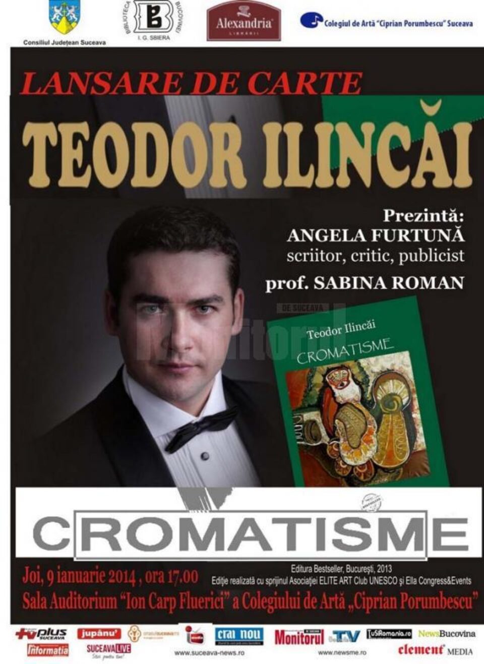 Lansarea volumului “Cromatisme”, de Teodor Ilincăi