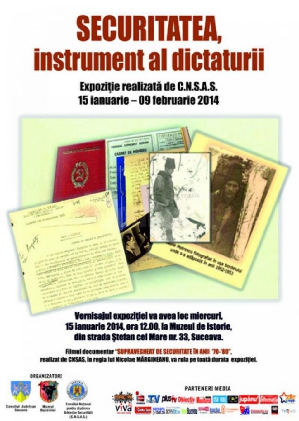 Expoziția „Securitatea, instrument al dictaturii”