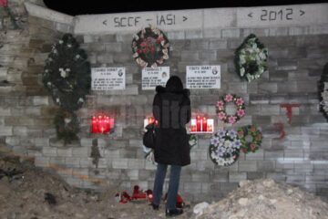 Lumânări și reculegere în locul în care au murit patru oameni
