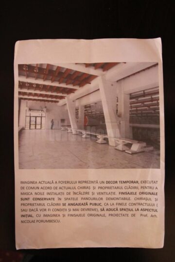 “Padrino Lounge”, transformarea uluitoare a foaierului mare al Casei de Cultură