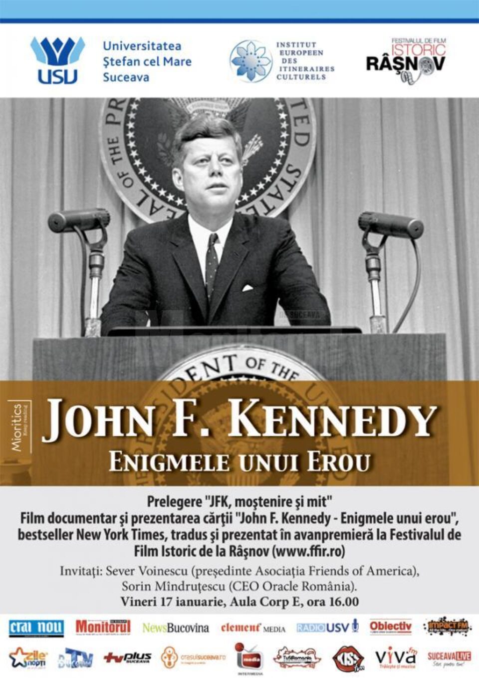 Universitatea „Ștefan cel Mare” găzduiește un eveniment dedicat memoriei președintelui John Kennedy