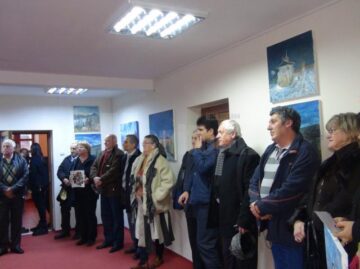 Expoziția artiștilor participanți la Tabăra internațională de pictură „Albastrul poate fi de Voroneț”