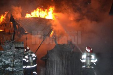 Primul incendiu violent a fost cel de la vila familiei care deține pensiunea Bogdăneasa de la Gura Humorului