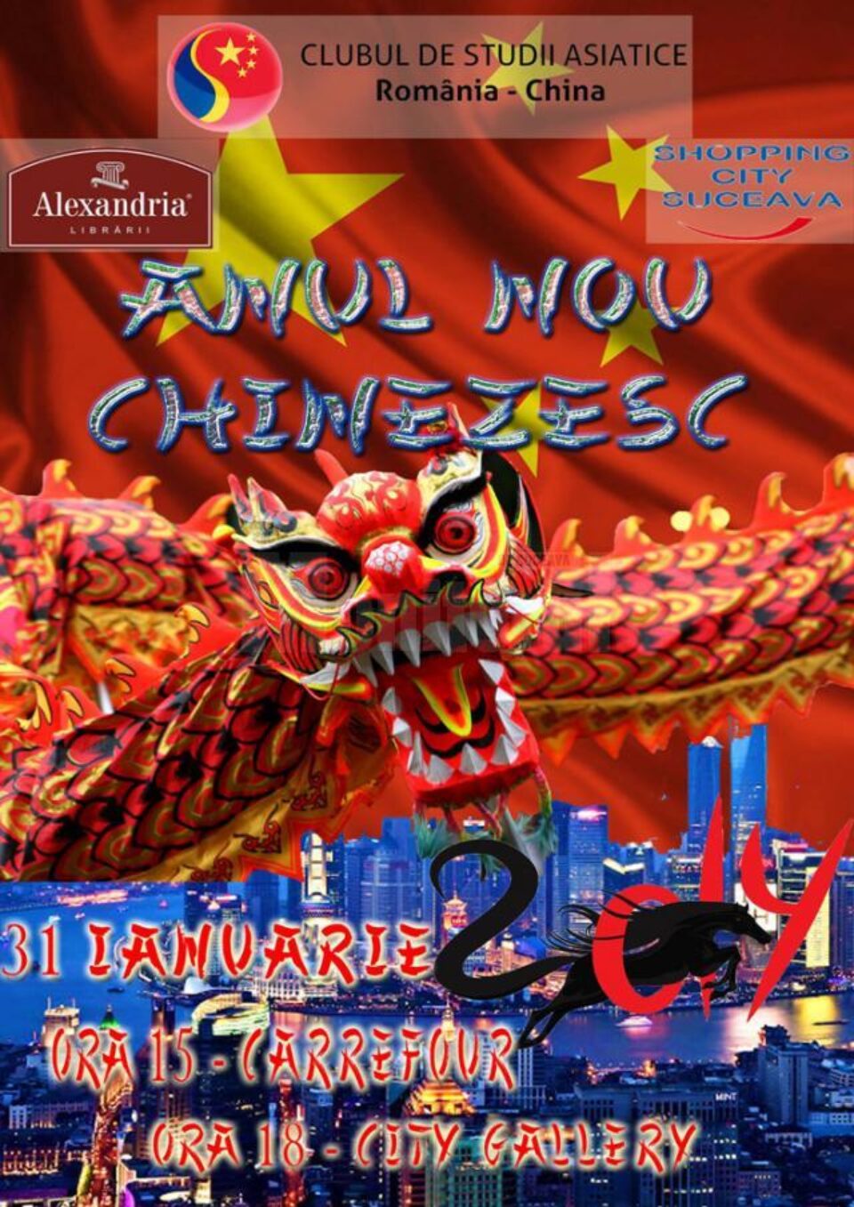 Anul Nou chinezesc, la Carrefour și City Gallery