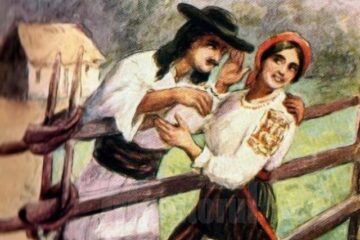 La pârleaz – tablou de Eugen Maximovici (1857-1926)