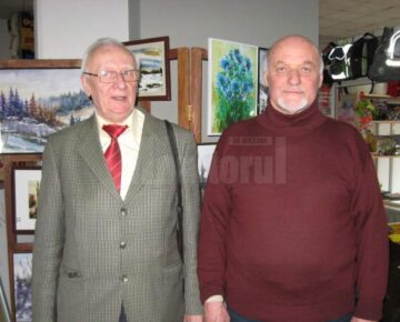 Radu Bercea și Ioan Bodnar, doi seniori ai picturii bucovinene la „Galeria Tuturor”