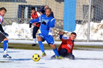 Brazilianul Marcio a debutat în partida de ieri pentru Bucovina Pojorâta. Foto: www.timponline.ro