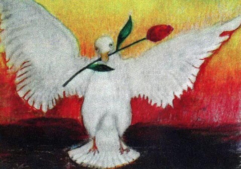 Emblema Asociației de luptă împotriva bolii Parkinson, realizată de un artist sucevean afectat de această maladie