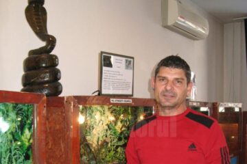 Crescătorul de reptile Florin Sîrb