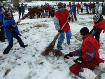 „Iarna în Poieniță”, cu zăpadă adunată pe pârtie