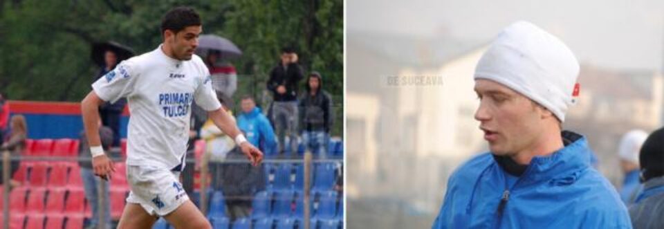 Răzvan Radu (stânga) și Otniel Sighiartău (dreapta) vor da probe de joc la Rapid