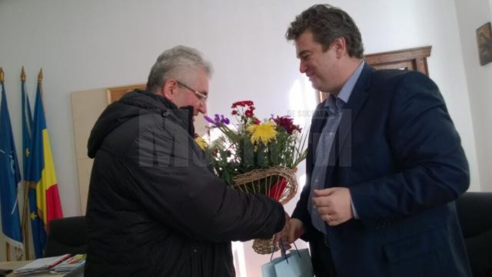 Președintele Consiliului Județean, felicitat de ziua sa de primarul Sucevei