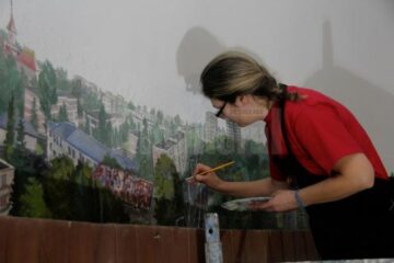 Oana Ruxandra Hrișcă restaurează lucrarea realizată de tatăl său cu trei decenii în urmă