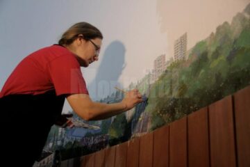 Oana Ruxandra Hrișcă restaurează lucrarea realizată de tatăl său cu trei decenii în urmă