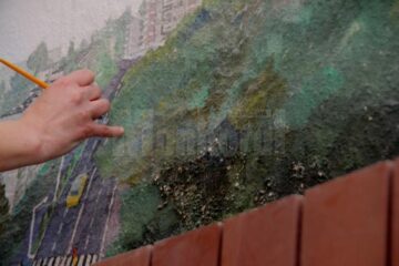 Oana Ruxandra Hrișcă restaurează lucrarea realizată de tatăl său cu trei decenii în urmă