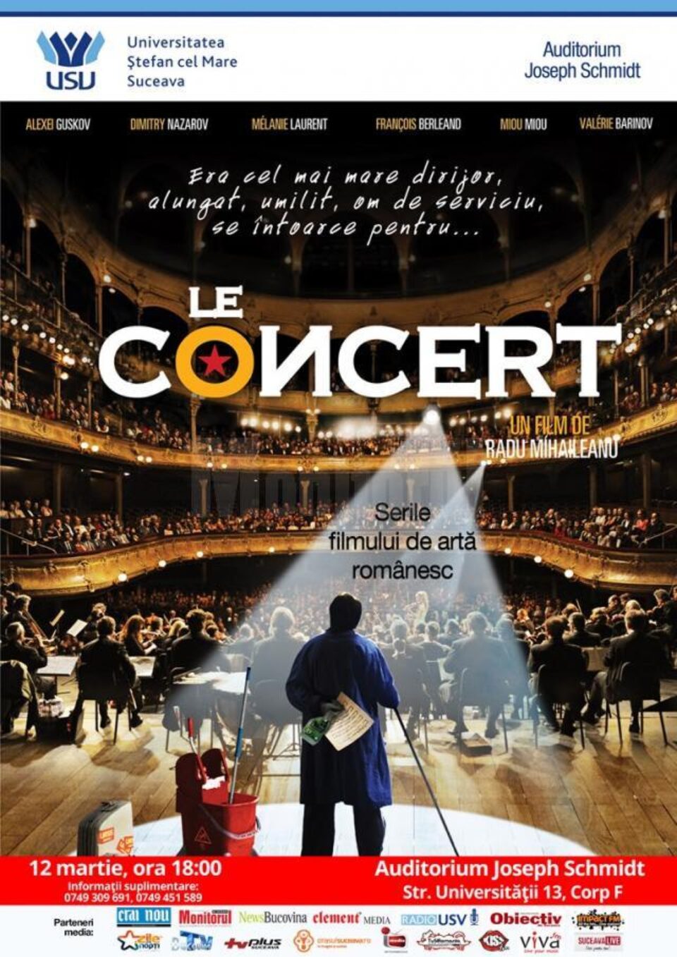Proiecția filmului „Le concert”, la USV