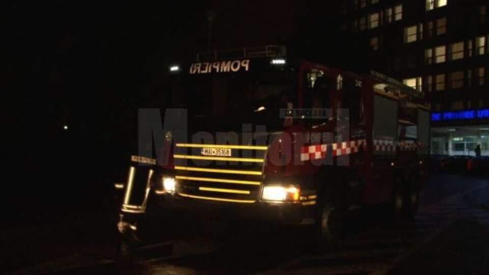 Intervenția pompierilor de miercuri, de la Spitalul Județean