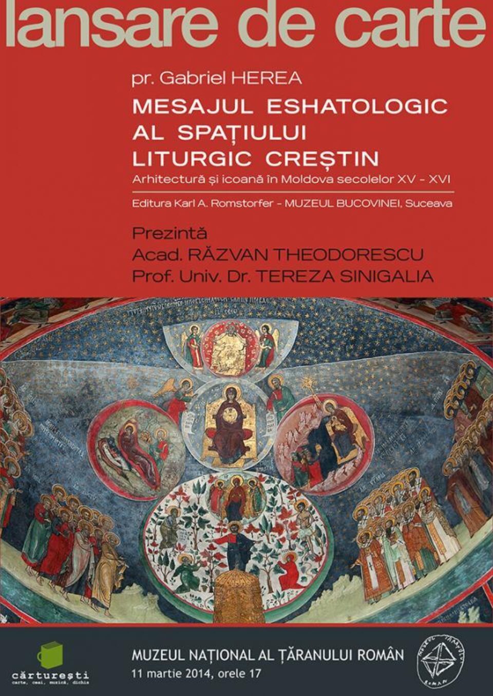 „Mesajul eshatologic al spațiului liturgic creștin”, la Muzeul Național al Țăranului Român